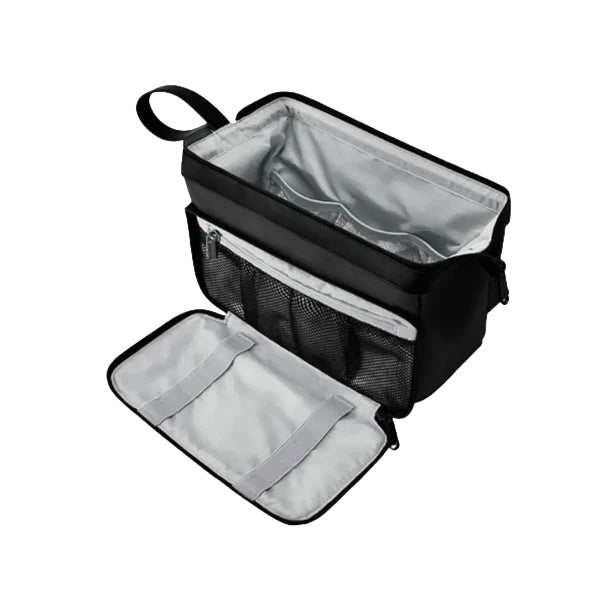 Grande Trousse de Toilette Homme Noir Ouvert
