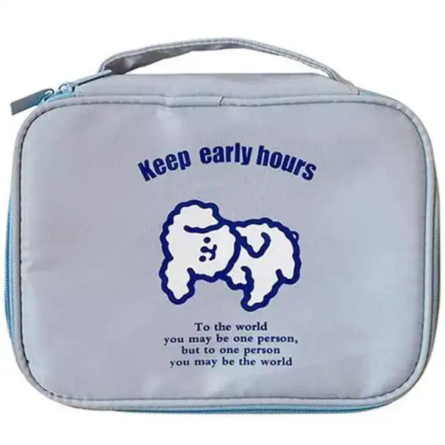 Trousse de Toilette Bébé Ourson Gris