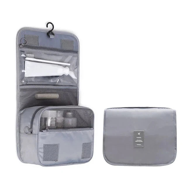 Trousse de Toilette Femme à Suspendre Gris