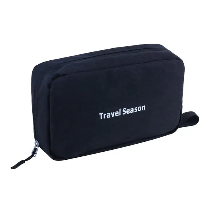 Trousse de Toilette Homme Dépliante Noir