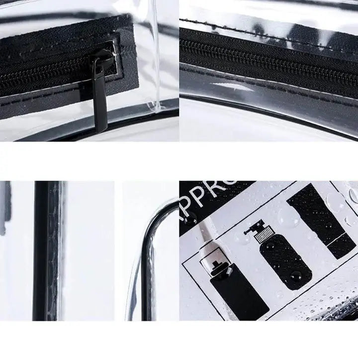 Trousse de Toilette Homme Transparente Zoom