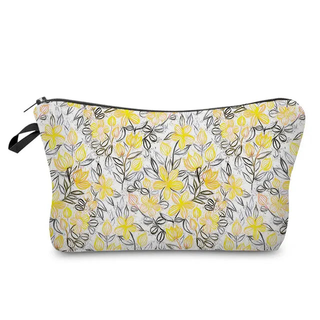 Trousse de Toilette Tissu Femme Jaune